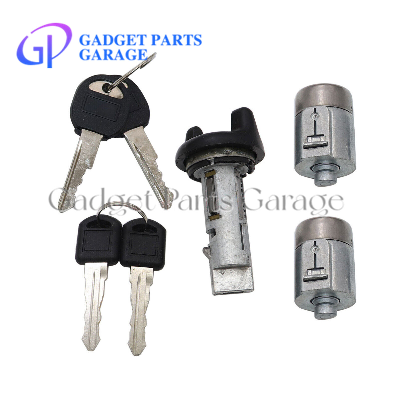 Ignition Key Switch Lock Cylinder & Door Lock Tumbler Set 2 Keys For GM