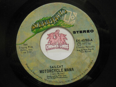 エレファントマシマシ　キャメロ　ミュージックシールド SAILCAT - Motorcycle Mama / Rainbow Road, 45 RPM G+ (OB) | eBay