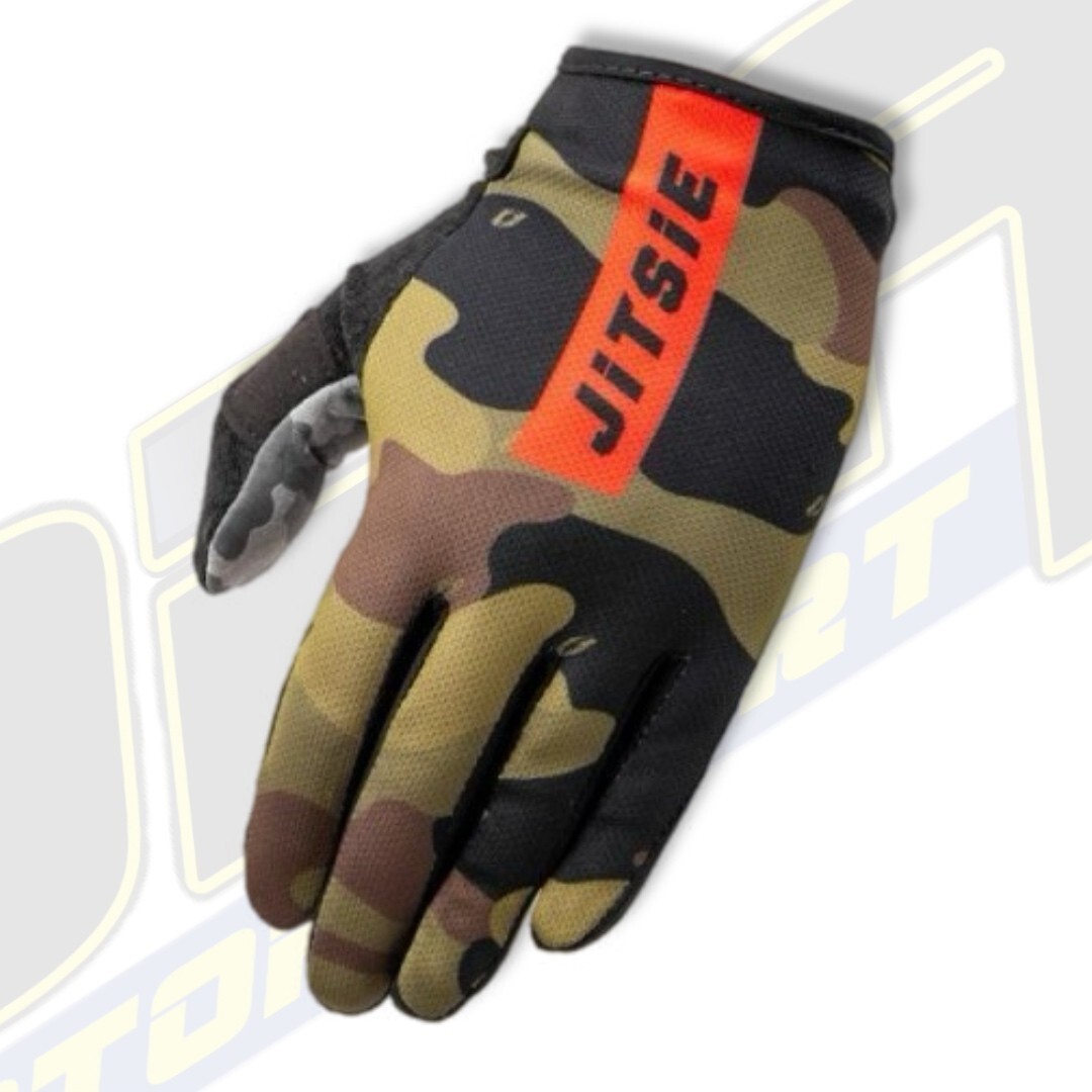 Jitsie G3 Core Camo GREY - Trials Trial Bike Riding Gloves