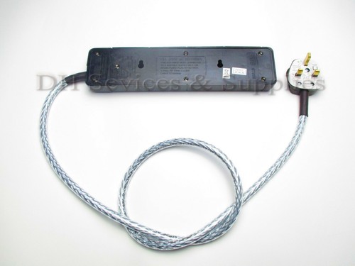 4 WAY AUDIOPHILE MAINS BLOCK 1m Mains Power Cable Shielded 4 Gang SB1 - Picture 2 of 7