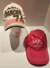 2 Womens Hats Caps Pier 27 Cancun Mexico Pink Spring Break Acadia Park Snapback 