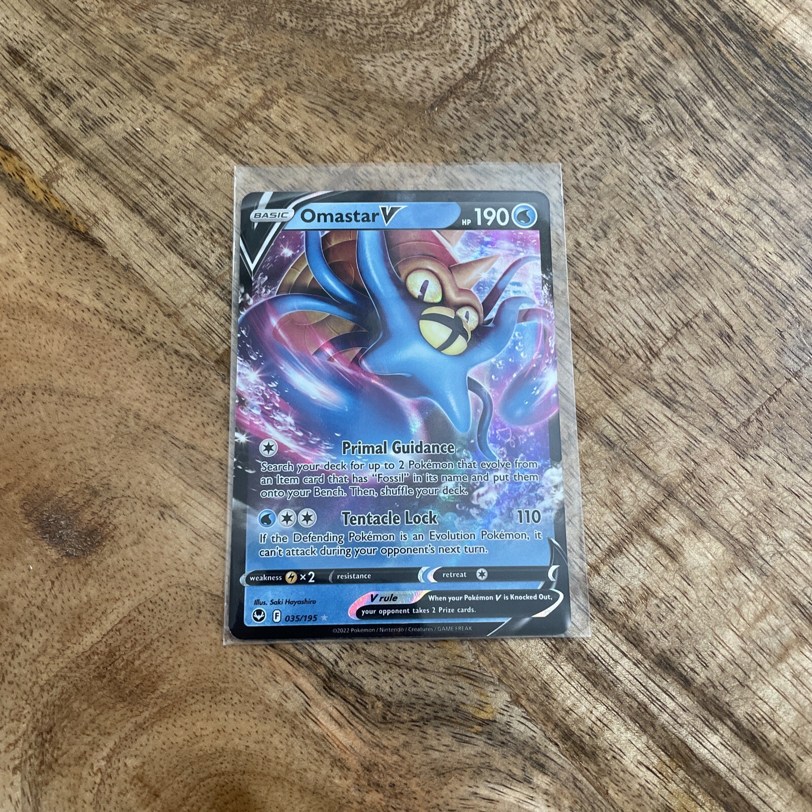 Pokemon TCG Silver Tempest 035/195 - Omastar V - Ultra Rare - NM