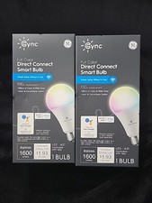 2 Pack GE Cync LED Light Color Changing Smart Bulb