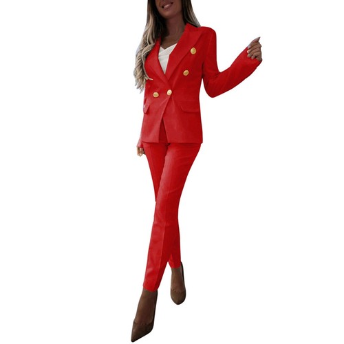 Womens Tall Pant Suits Ladies Autumn Winter Long Sleeved Suit Trousers Suit  | eBay
