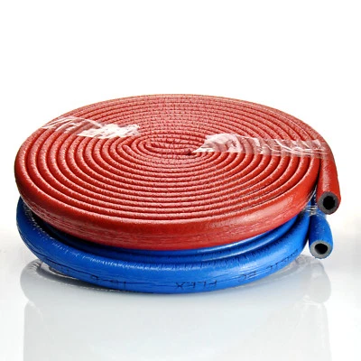 10m Isolierschlauch ROT BLAU PEX Verbundrohr Rohrschutz Isolierung 15mm - 35mm