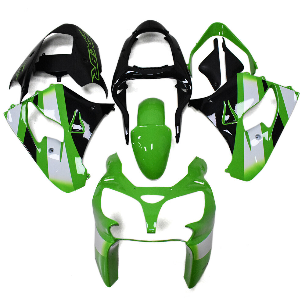 Fairings Fit for Ninja ZX9R 00-01 ZX900F Kawasaki ABS Green White