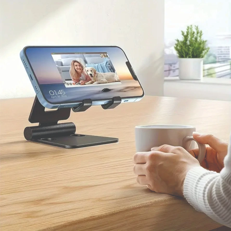 Fordable Desk Portable Aluminum Phone Stand, You can Personalize - Image 4 of 4