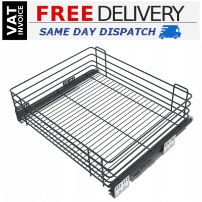 Ausziehbare Soft Close Draht Küchenkörbe Kleiderschrank Schublade 300 400 500 600 mm