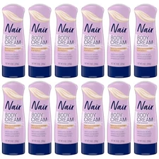 (12 Pack) New Nair Hair Remover Cream, Cocoa Butter 9 oz (packaging may vary)