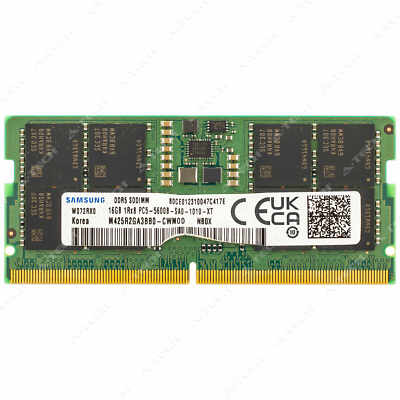Samsung 16GB DDR5 5600 ノートpc用メモリ Samsung 16GB DDR5 5600 PC5-44800 1Rx8 SODIMM Laptop Memory RAM