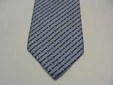 TOMMY HILFIGER - Geometric Patterned - Vintage Made in USA - 100 Silk NECK TIE