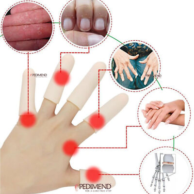 Silikon Gel Fingerschutz für Arthritis Blasen Hühneraugen rissige & trockene Finger