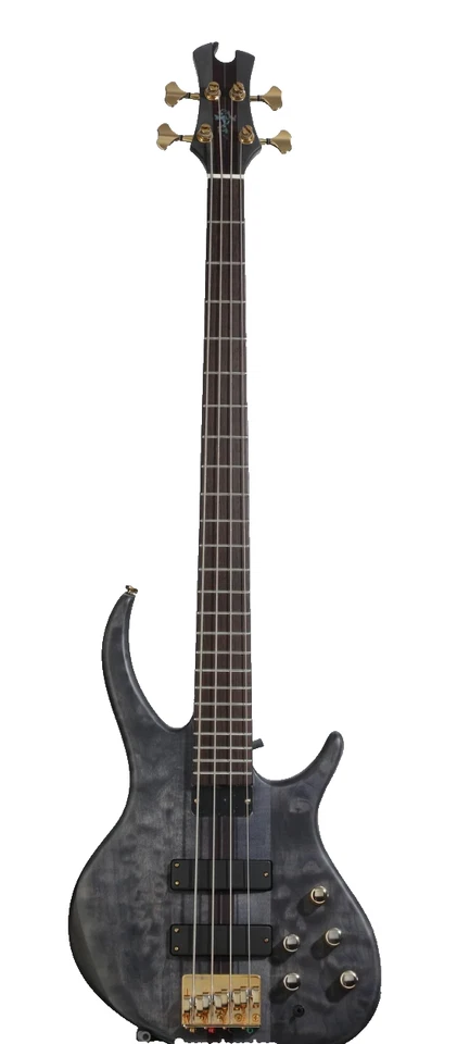 Electric Guitar Bass Tobias Classic IV Bass Guitar - Trans Black Satin - Image 2 of 4