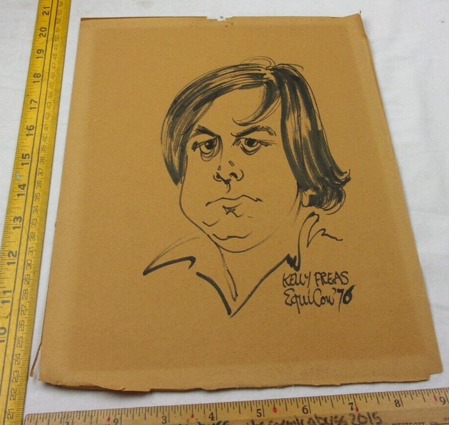 Kelly Freas 1976 ORIGINAL Art signed Equicon 9x12  Comic Art