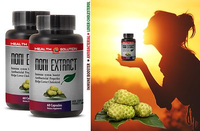 Memory Support - NONI EXTRACT 500mg Organic Noni 2 Bottles 120 Capsules