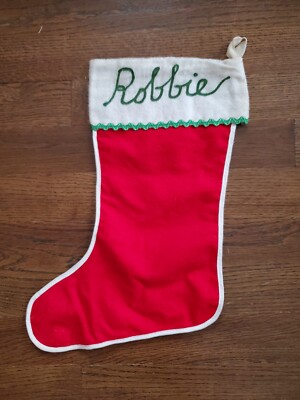 Vintage Christmas Stocking Robbie Retro