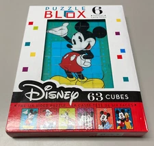 Disney Puzzle Blox - 6 Sided - 63 Cubes - Mickey, Minnie, Goofy, Pluto, Donald