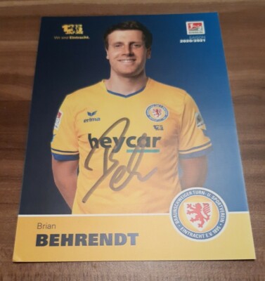 Brian Behrendt (Eintracht Braunschweig 2020/2021) Reprint Bielefeld 20/21 Rare