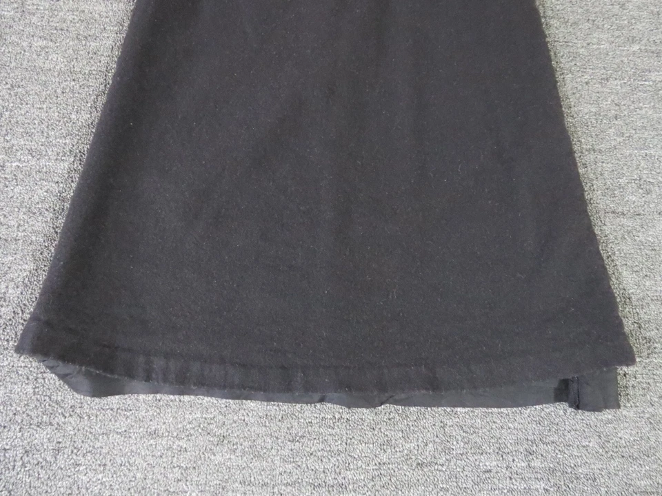 Saia Gap Feminina 4 Preta Longa Elástica Forrada Zíper Traseiro Lã - Imagem 3 de 4