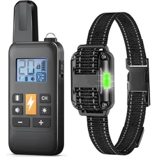 3300FT Dog Shock Collar Waterproof E-Collar Rechargeable Dog Training Collar
