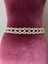 Women s Classic Faux Pearl Dress Belt