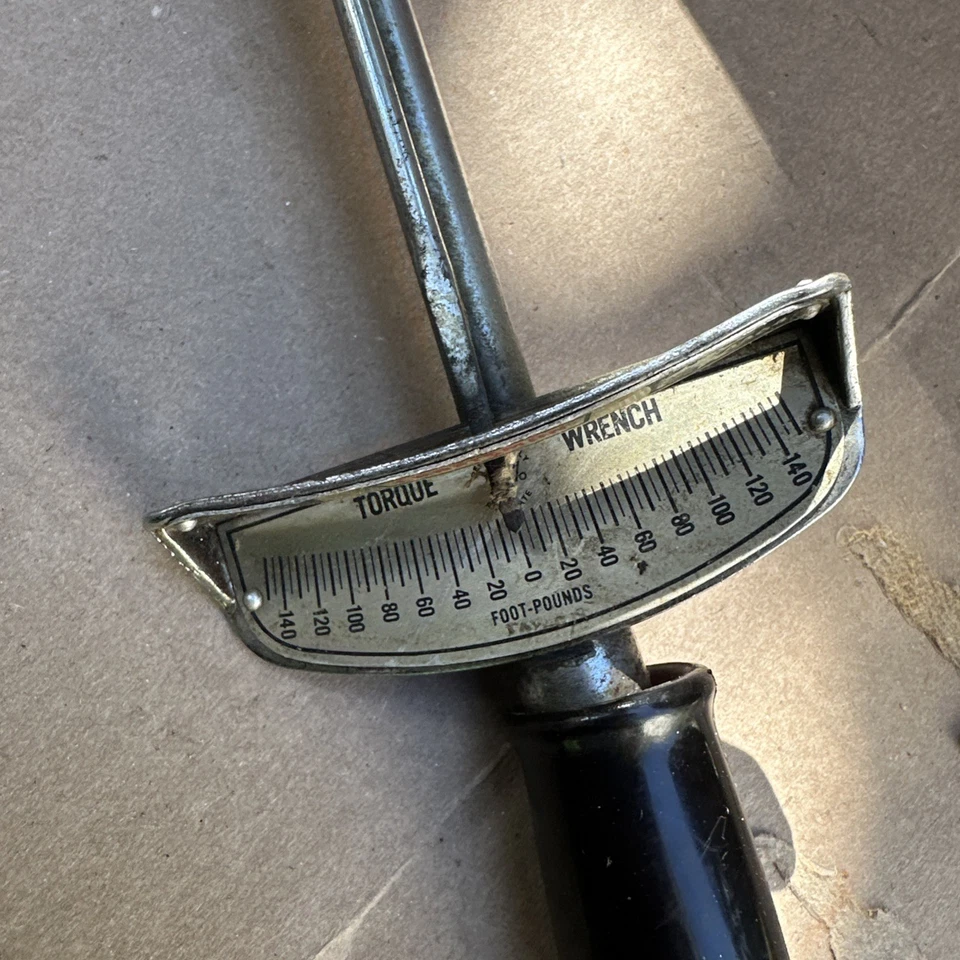 Vintage Craftsman Beam Shaft Torque Wrench 0-140 Ft Lbs 1/2" Drive 4464 USA - Image 2 of 4