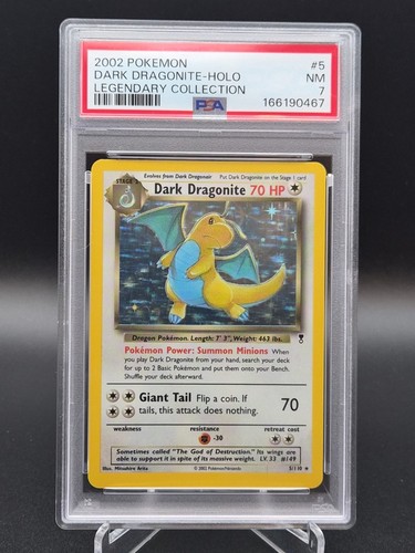Dark Dragonite graded PSA 7 for sale on eBay