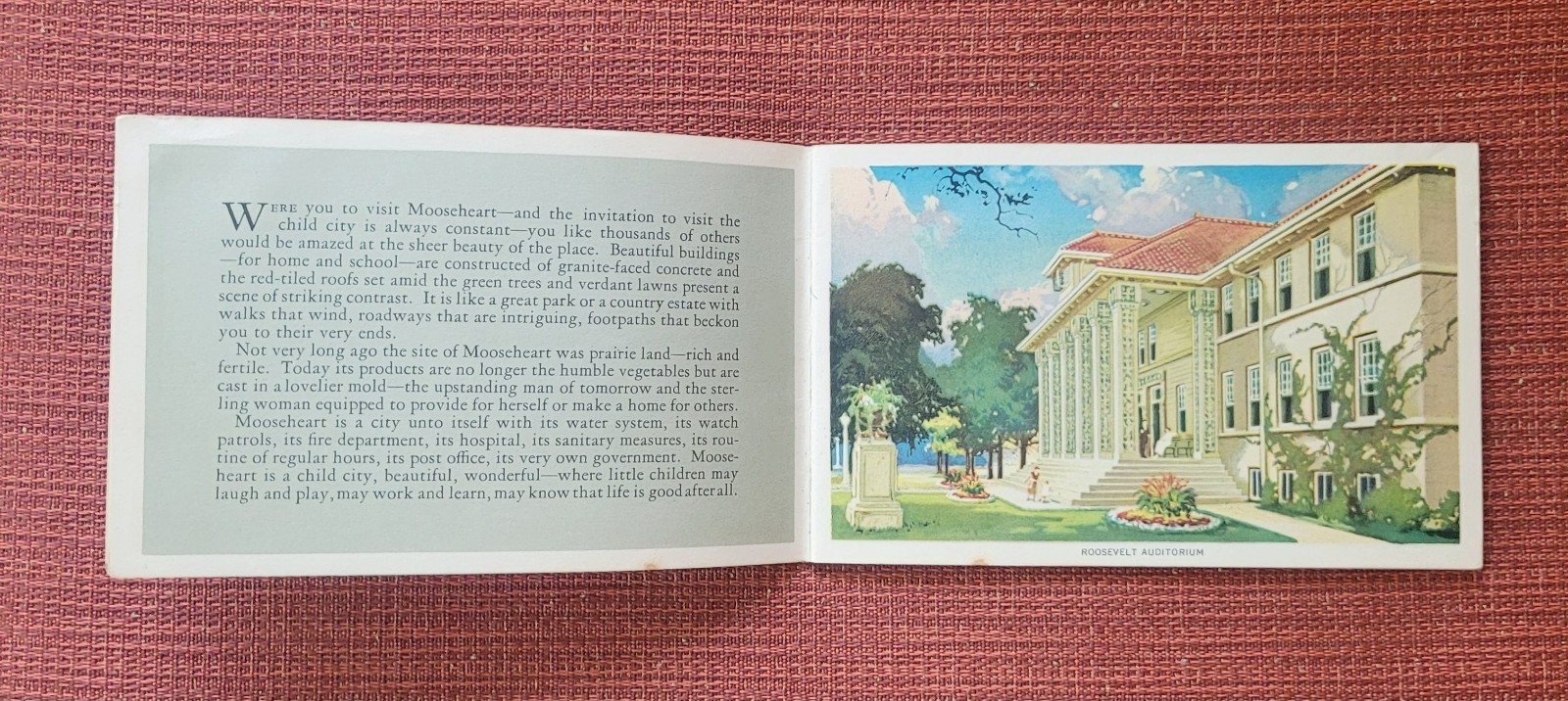 Vtg 1920's A Visit To Mooseheart & Moosehaven School for Children Booklet LOOM