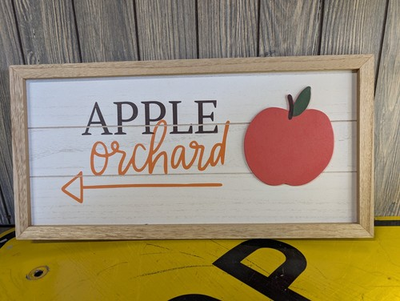 #ad Apple Orchard Sign Fall Decoration Pies Cobblers Cider Antique Farmhouse 19quot; $19.99