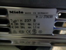 Miele H 237 B  Bedienblende voll funktionsfähig ,  NEUWERTIG