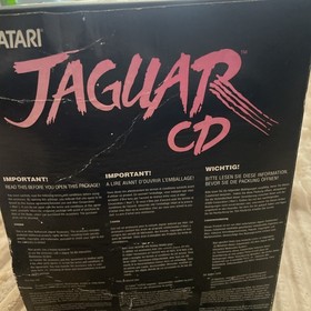 Atari Jaguar Console CD System Attachment Only Black Rare with Box- not tested