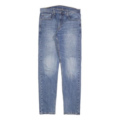 LEVI'S 502 Herren Slim Blue Denim Medium Wash Jeans W32 L31 Classic Cotton Blend