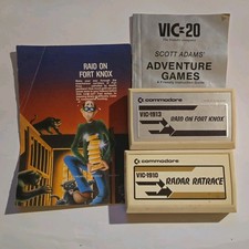 2 Vic 20 Commodore Cartridge Games Raid on Fo...