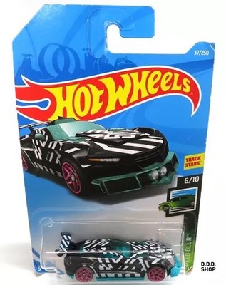 Hot Wheels Speed Blur Track Ripper #52 1/64 Auto schwarz weiß grün