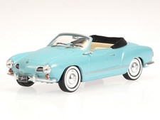 VW Karmann Ghia convertible 1955 light blue diecast model car CLC563 IXO 1:43