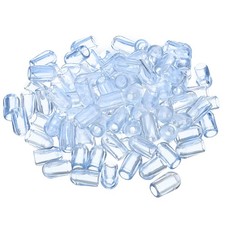 100Pcs 4mm ID x 7.5mm OD Kitchen Sink Rack Protective Feet Replacement Clear