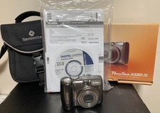 Canon PowerShot A590 IS digital camera, with case