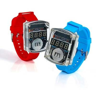 DIY Electronic Watch Kit 0.28'' LED Display Digital Tube Clock Soldering Practice