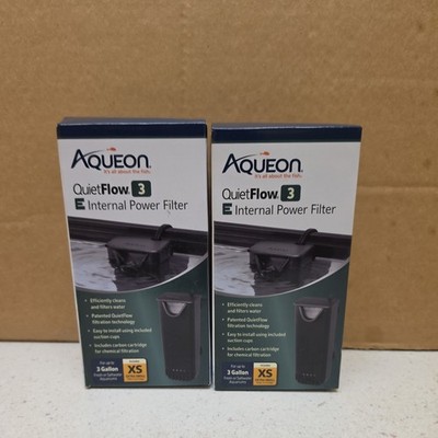 Aqueon QuietFlow E Internal Power Filter x2 and replacement filter