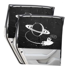 Car Window Shades, 2 Packs Magnetic car Sun Shade for Baby, Double Planet