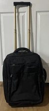 Samantha Brown 20" CarryOn Bag Expandable Rolling Luggage Black