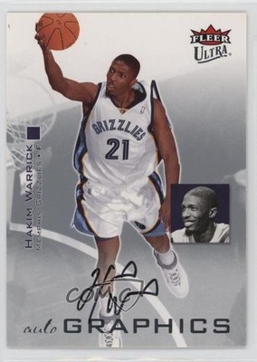 2007-08 Fleer Ultra Autographics Hakim Warrick #AU-HW Auto 2f0