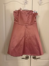 Fashion Nova Women's Blush Pink Satin Dress