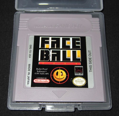 Face Ball 2000 (Nintendo Game Boy 1991) W/ Poster & Reg Card Tested