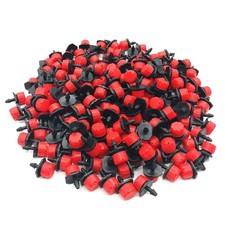 360 Adjustable Irrigation Drip Emitters 1/4 Inch 100pcs Drippers Sprinkler Bulk