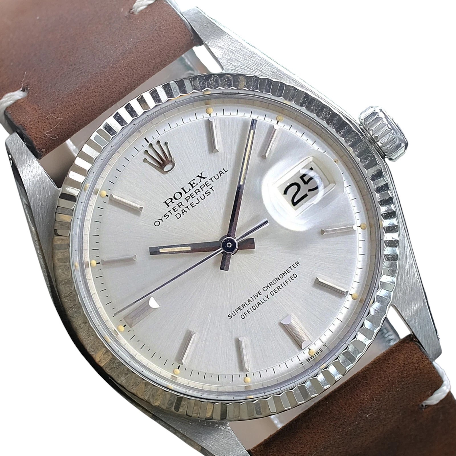 Rolex Datejust Stainless Steel Silver Index