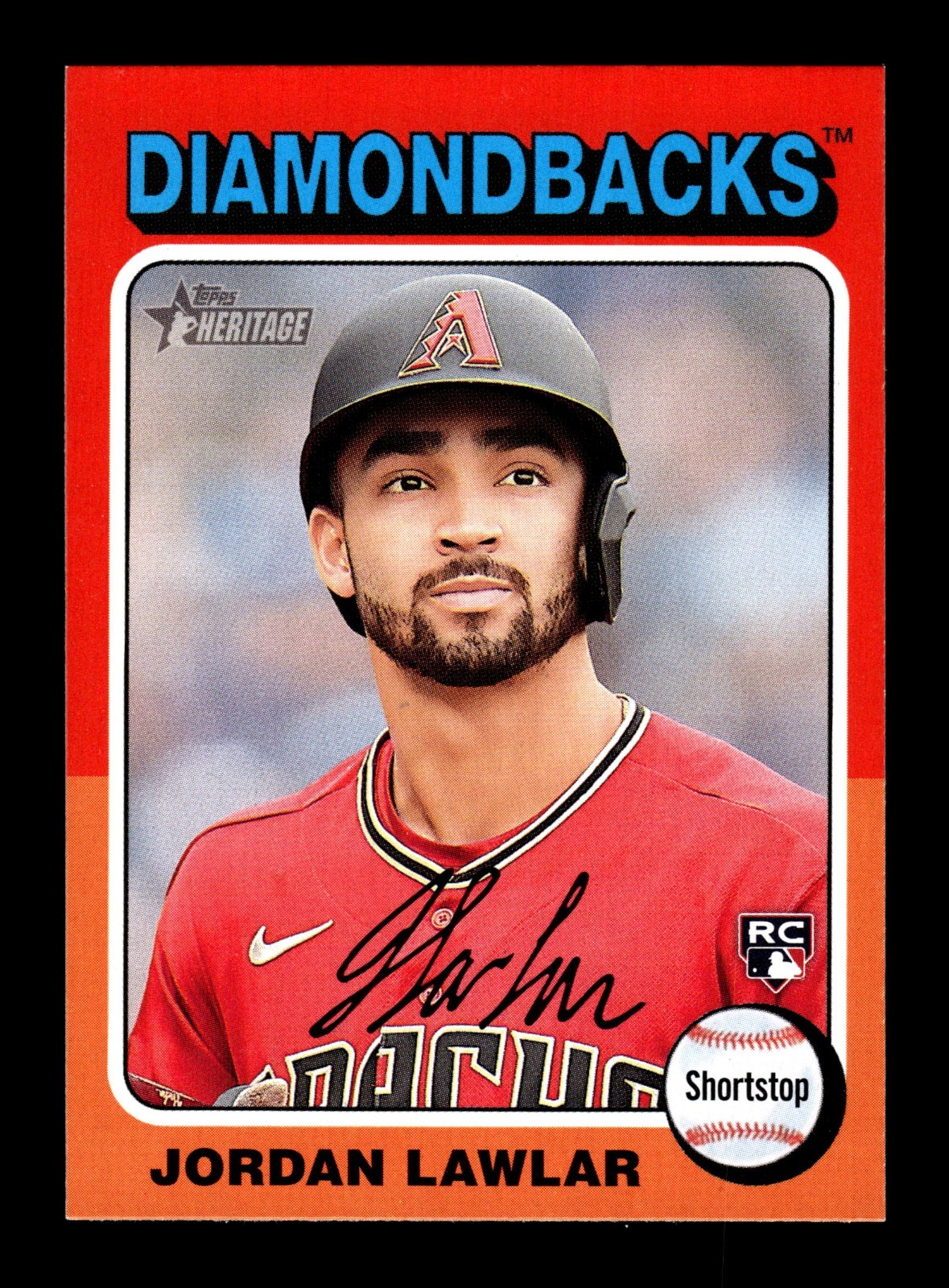 JORDAN LAWLAR ⚾ 2024 Topps Heritage #429 RC Rookie Arizona Diamondbacks