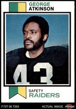 1973 Topps #187 George Atkinson Raiders Morris Brown 6 - EX/MT