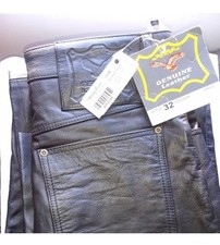 Leather Pants Women Black 32x32 Brand New Best Quality Real Leather.