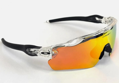 NEW Oakley Radar EV Patn Sunglasses Crystal Frame Orange Prizm Lenses OO9208
